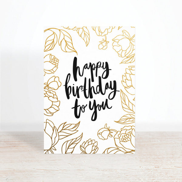 Happy Birthday Card by Knucklebones Design