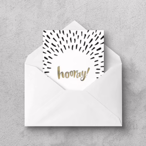 Hooray Card by Knucklebones Design
