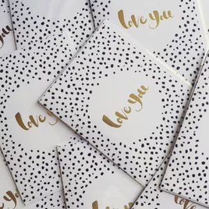 Love You Card by Knucklebones Design