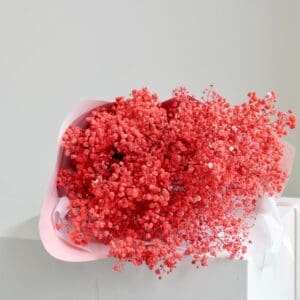 Red Gypsophila Bouquet - Image 2