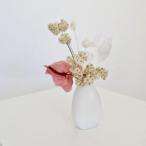 White Mini with Anthurium - Image 2