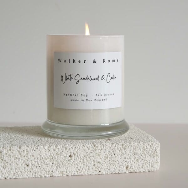 Walker & Rome White Sandalwood & cedar Candle