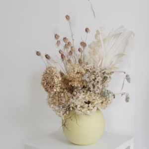 Hydrangea and Nigella in Lemon
