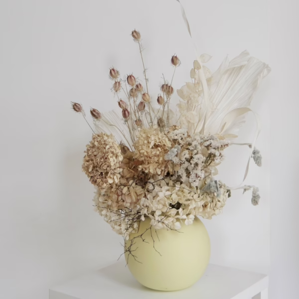 Hydrangea and Nigella in Lemon