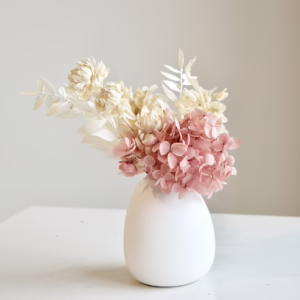 Pink and White Mini in White