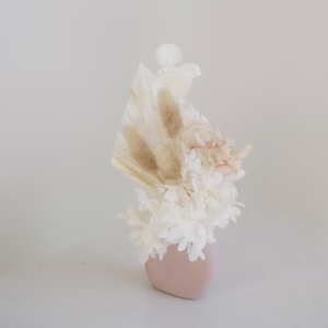 White mini in pink