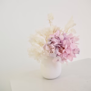 White and Lavendar mini in White