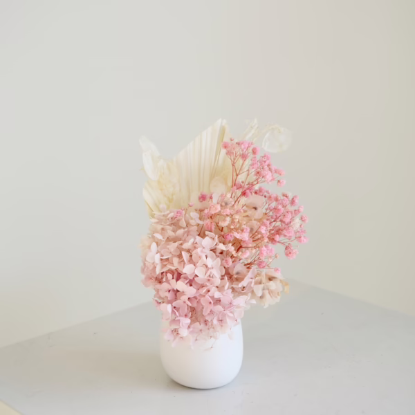 Pink and White mini in White