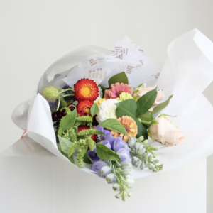 Seasonal Reds + Green Bouquet