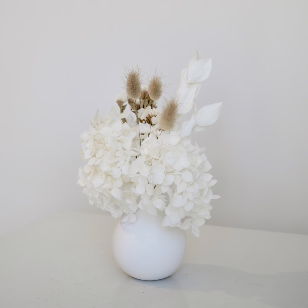 White Hydrangea Mini in White - Image 2
