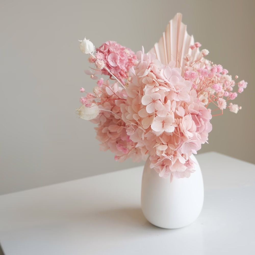 Soft Pink and Pink in White Mini - Image 2