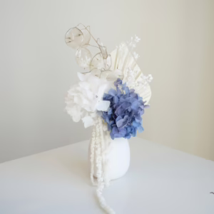 Blue Hydrangea Mini with Honesty