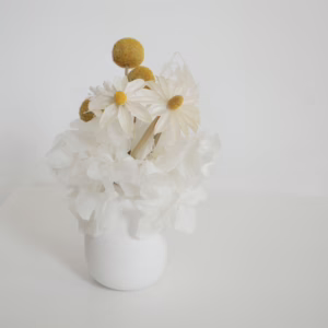 White + Yellow Mini with Daisies