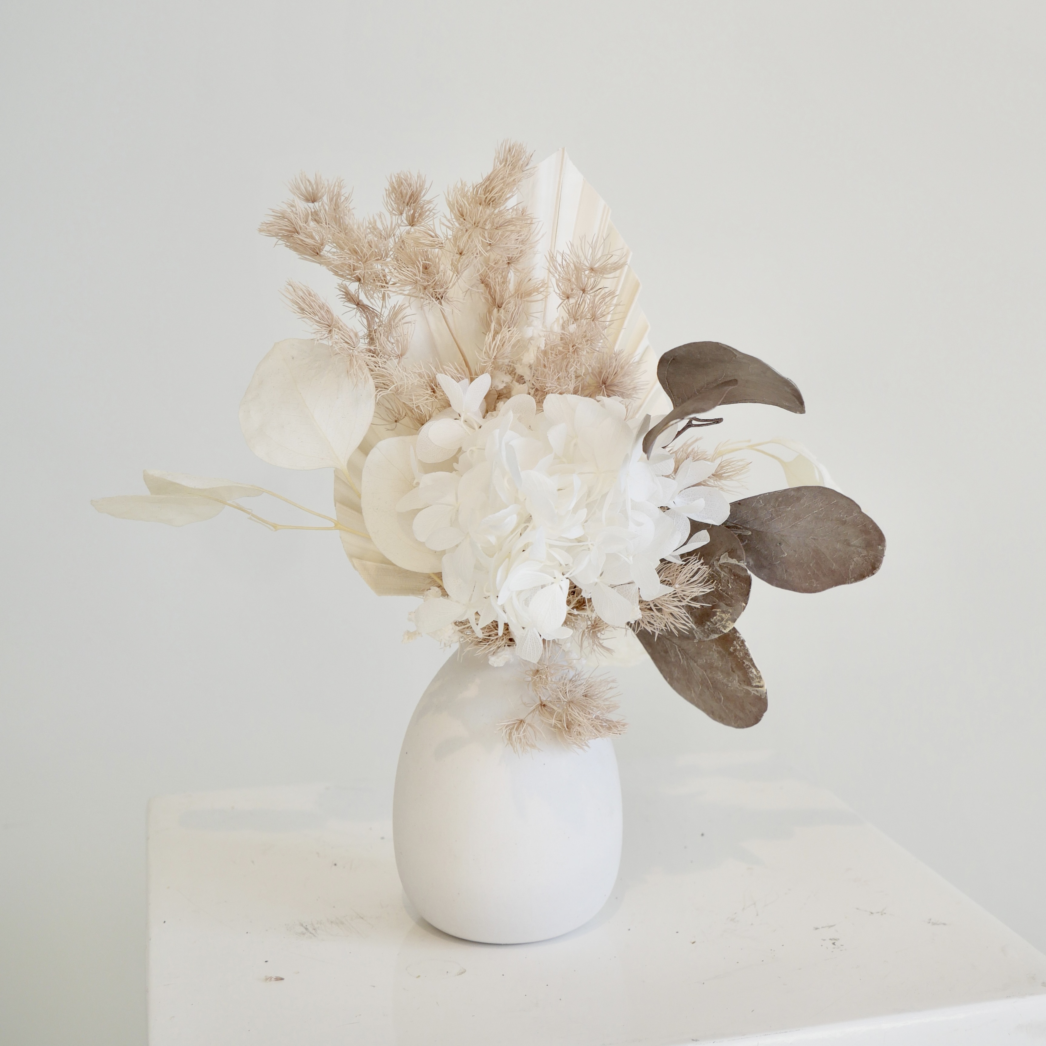 Hydrangea and Euc Mini